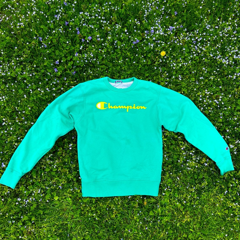 Green Champion Crewneck Men’s Small